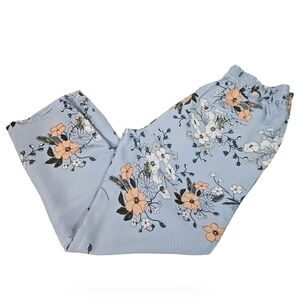 J. Crew Periwinkle & Peach Floral Garden Ankle Dress Pants Size 2‎ Women's L65